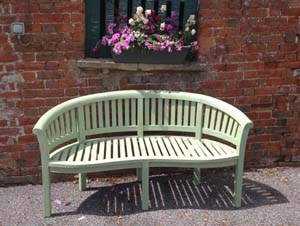Courtyard bench